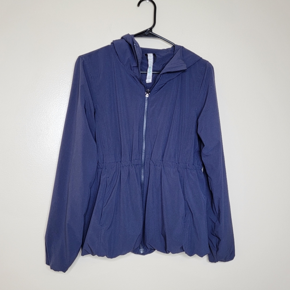 Lululemon Belle Jacket Navy Blue Full Zip Hoodie Size 4 Fall Jacket Windbreaker - Picture 2 of 10
